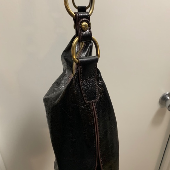 HOBO Black Polished Genuine Leather Bag - Picture 3 of 6